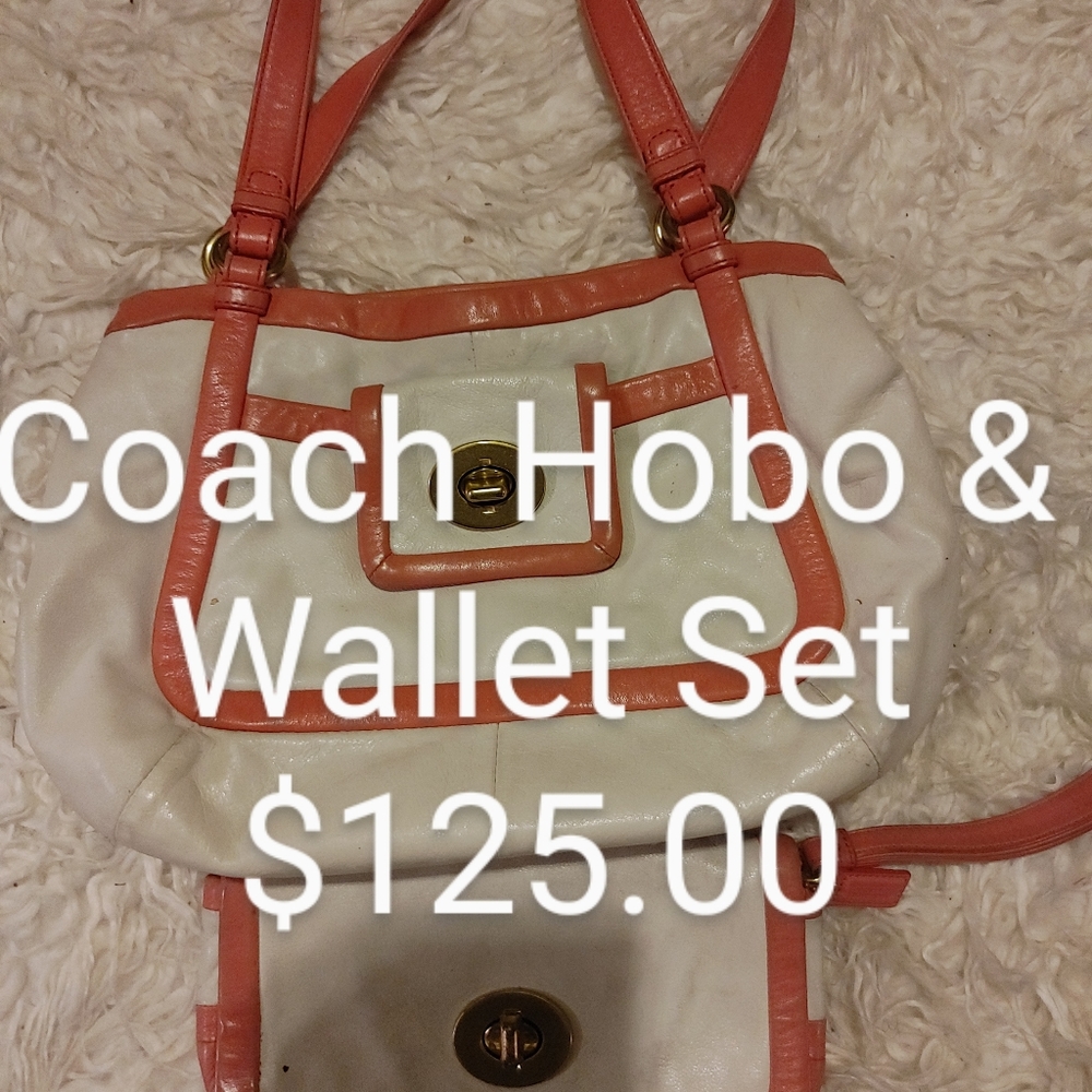 Coach hobo purse and Wallet set